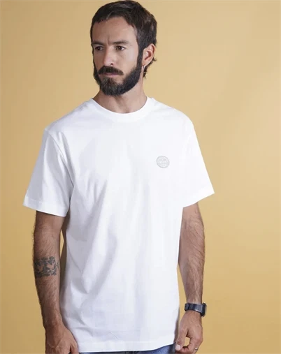 Elsk - Globe Brushed T-shirt - Optic White
